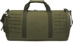 QT&QY 40L Military Tactical Duffle Bag For Men Sport Gym Bag Fitness Tote Travel Duffle Bag Training Workout Bag With Shoe Compartment Basketball Football Weekender Bag - Image 3